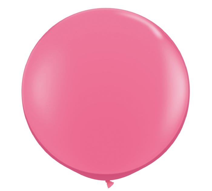 Rose Jumbo Round Shape Helium Latex Balloon